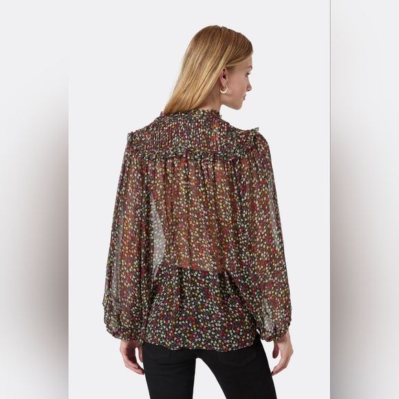 5. NWT JOIE EPWORTH LONG SLEEVE SILK TOP SIZE XXS - Picture 4 of 8